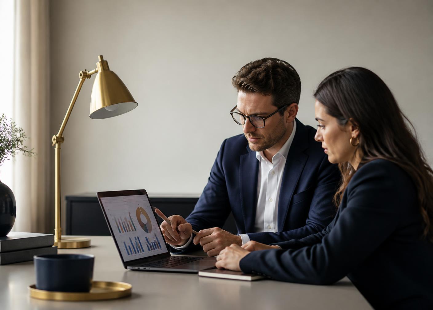 Toiforte consultants reviewing workforce analytics